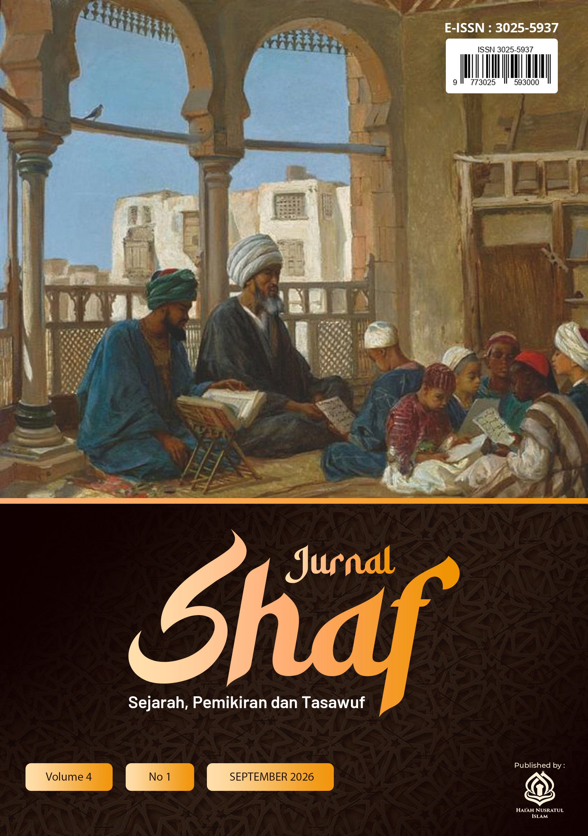 					View Vol. 4 No. 1 (2026): Shaf: Jurnal Sejarah, Pemikiran dan Tasawuf
				