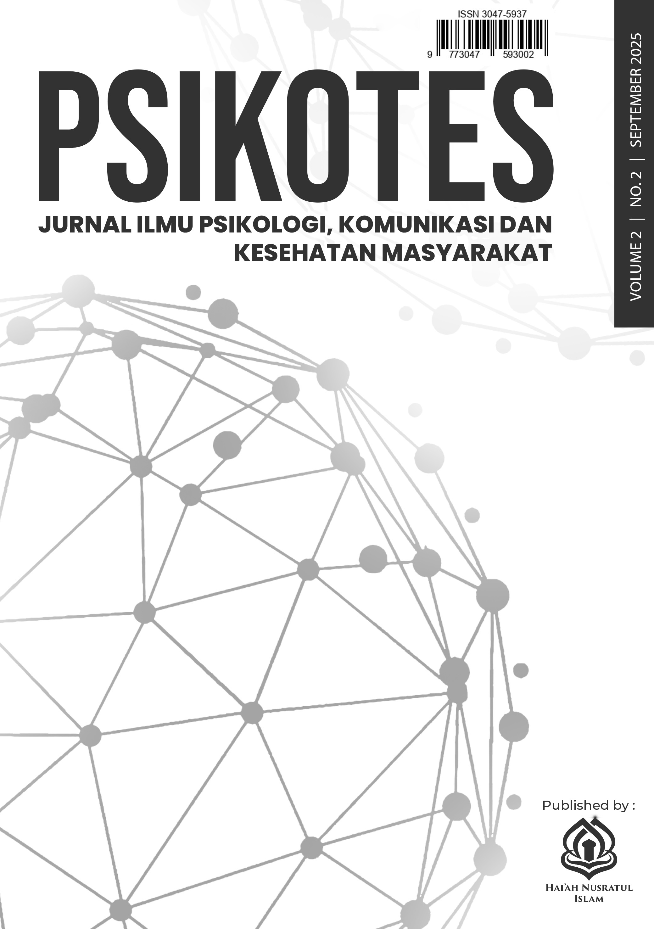 					View Vol. 2 No. 2 (2025): Psikotes: Jurnal Ilmu Psikologi, Komunikasi dan Kesehatan
				