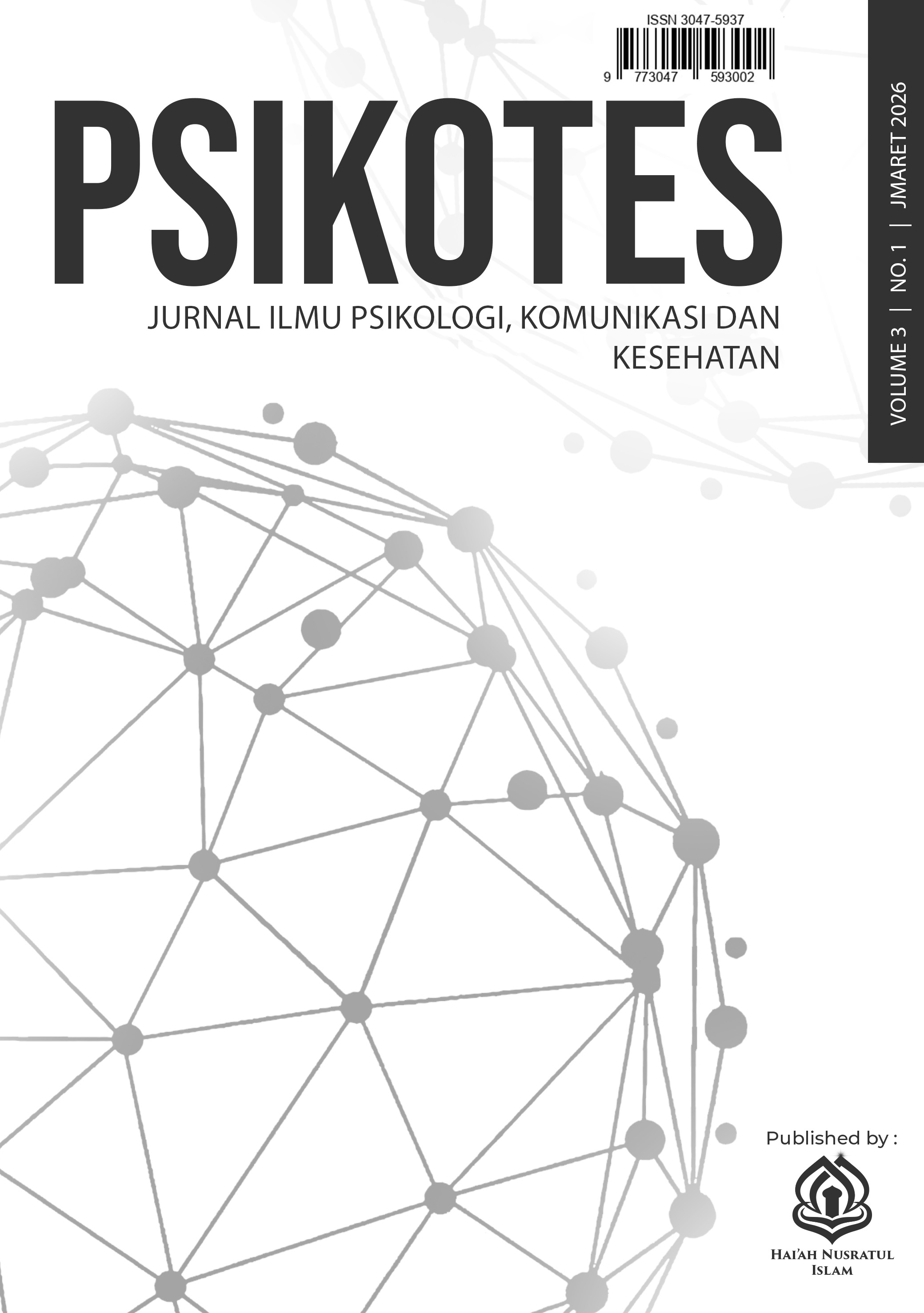 					View Vol. 3 No. 1 (2026): Psikotes: Jurnal Ilmu Psikologi, Komunikasi dan Kesehatan
				